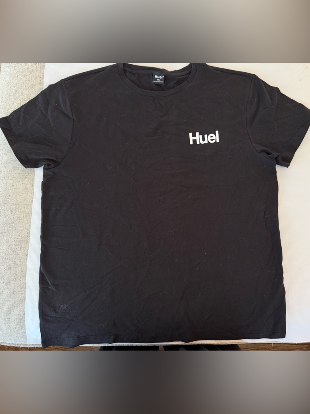 HUE Black Short-Sleeve Logo Tee